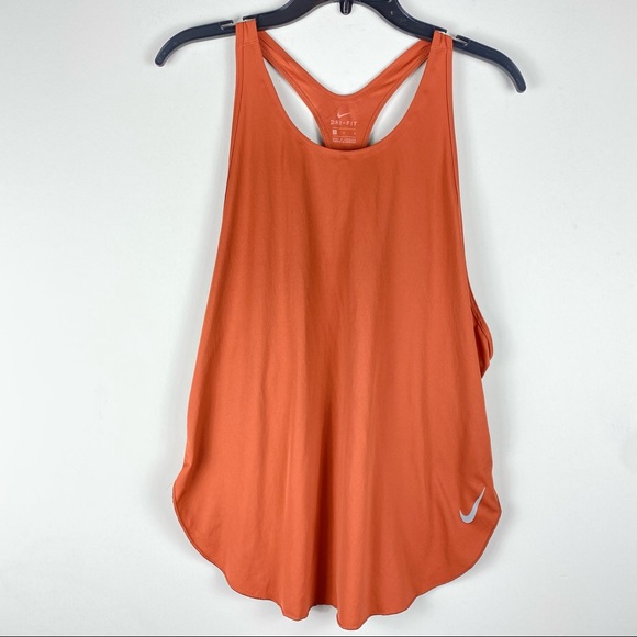 Nike Tops - Nike Dri-Fit Athletic Workout Orange Tank Top Runners Large